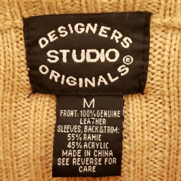 Designers Origionals Patchwork Leather cardigan - Picture 5 of 6